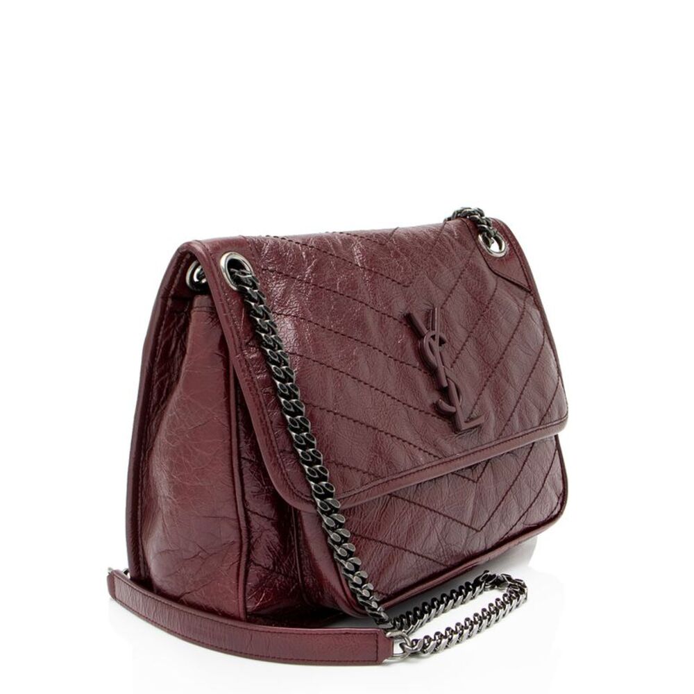 Saint Laurent Crinkled Calfskin Monogram Niki Medium Shoulder Bag - Picture 2 of 12